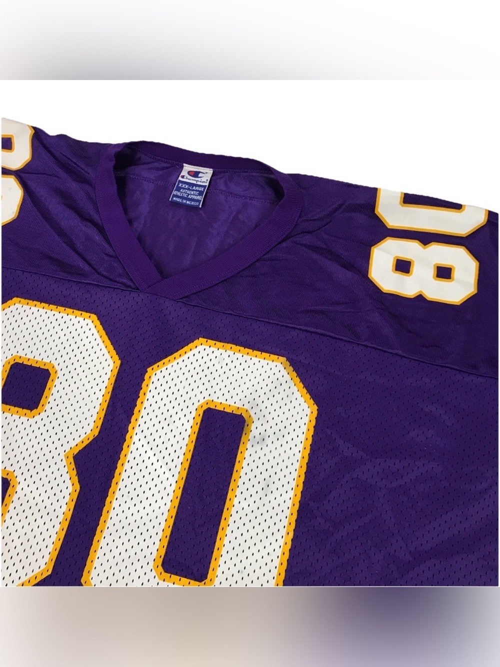 Champion Chris Carter Minnesota Vikings Jersey 3XL XXXL Purple Football Vintage - Picture 4 of 4